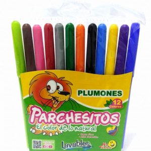 Plumon parchesitos x 12 marcadores