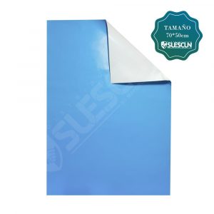 Papel silueta color azul medio