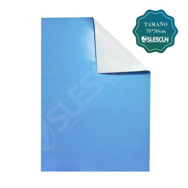 Papel silueta color azul medio