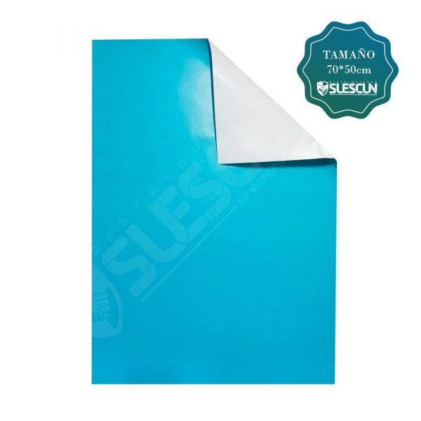 Papel silueta color celeste