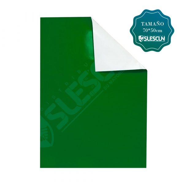 Papel silueta color verde oscuro