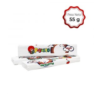 PLASTILINA EN BARRA PAYASITO 55 GR BLANCO