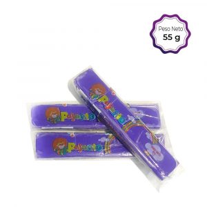 Plastilina en barra morado payasito 55 gr