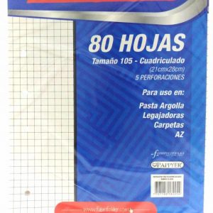 Repuesto de folder 105 blanco