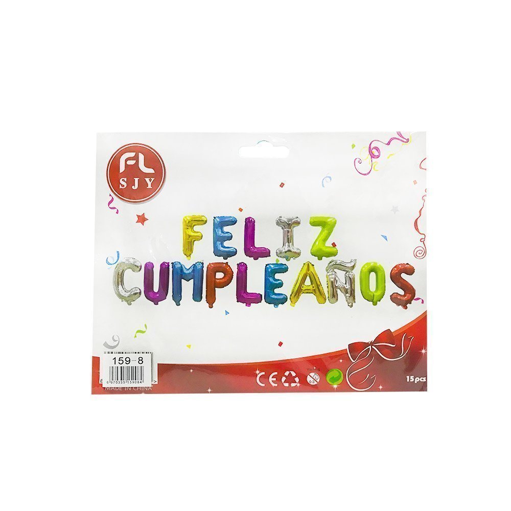 Globo feliz cumplea?os metalizado 159-8