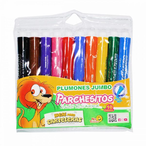 Plumon parchesitos jumbo x10