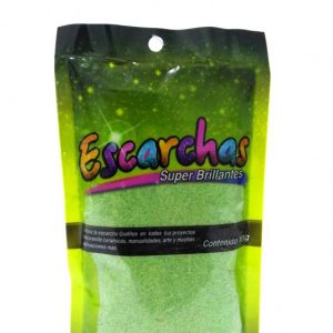 Escarcha 100 gr tornasol verde biche