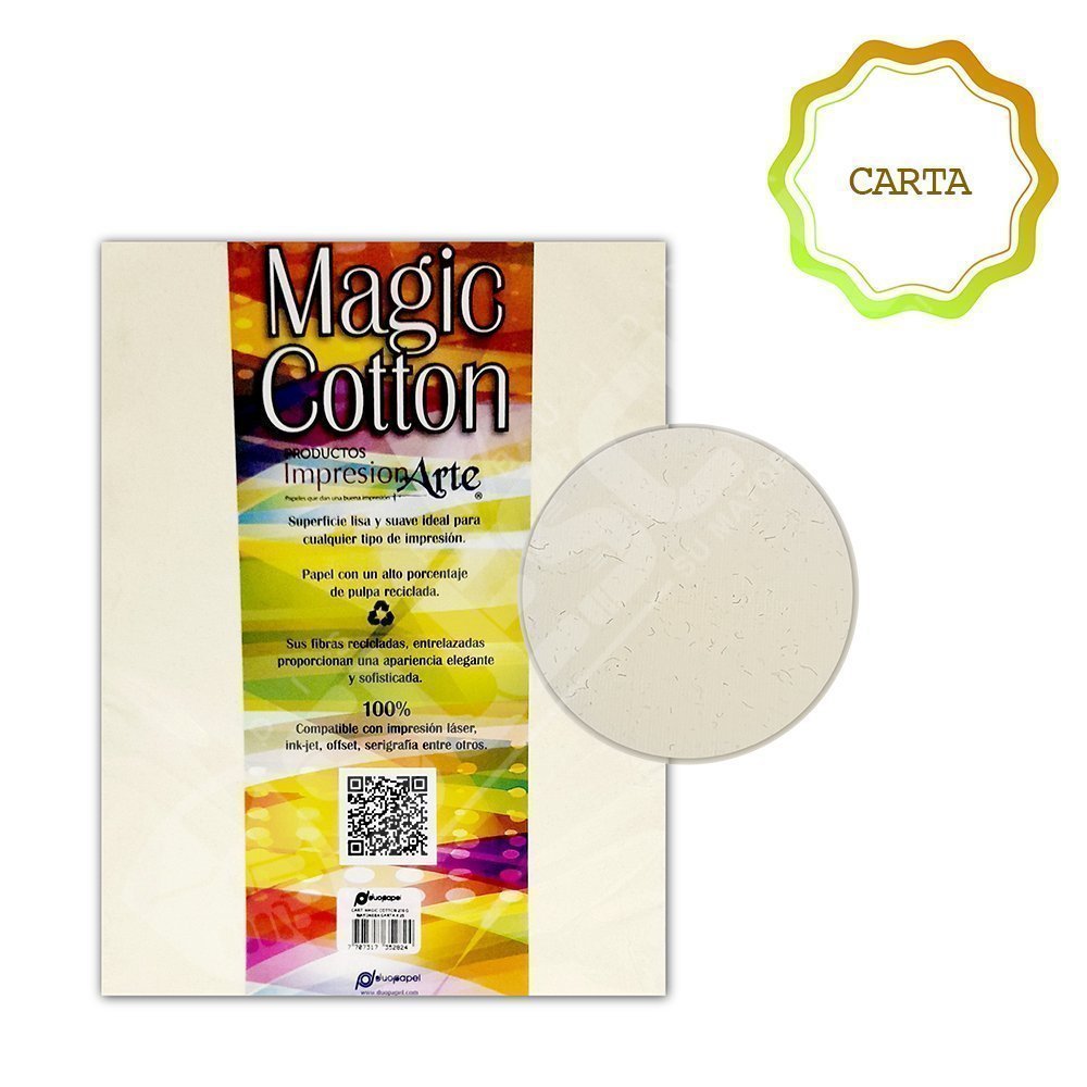 Hoja martillada cotton white 200gr
