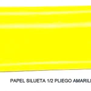 Papel silueta color amarillo