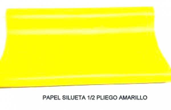 Papel silueta color amarillo