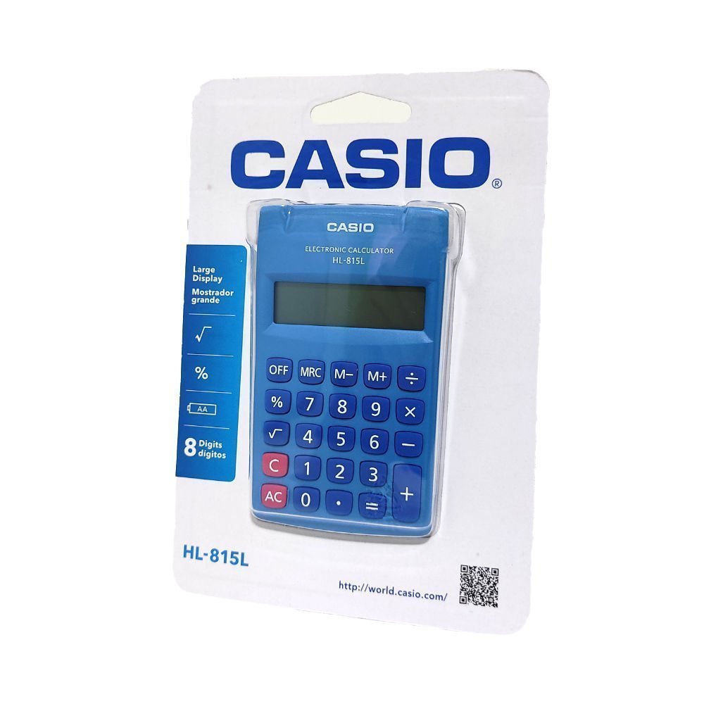Calculadora 8 digitos casio hl-815l pink portatil