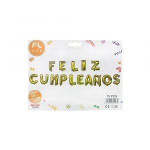 Globo feliz cumplea?os metalizado 319-4