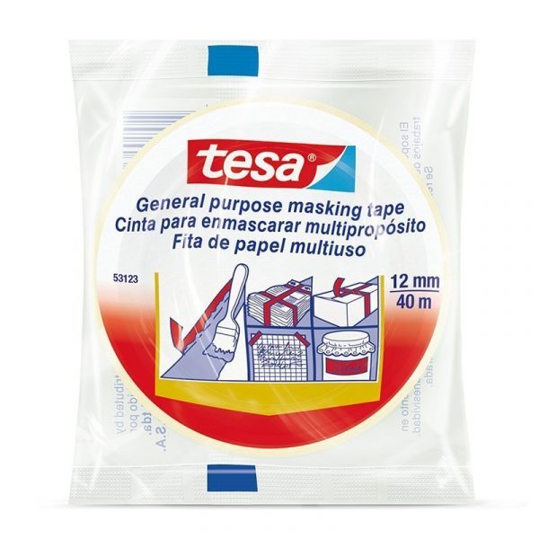 Cinta enmascarar tesa 12mm x40m