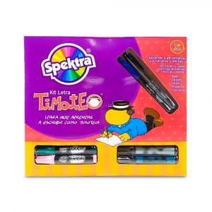 Kit letra timoteo spektra x 12 marcadores 10 plantillas
