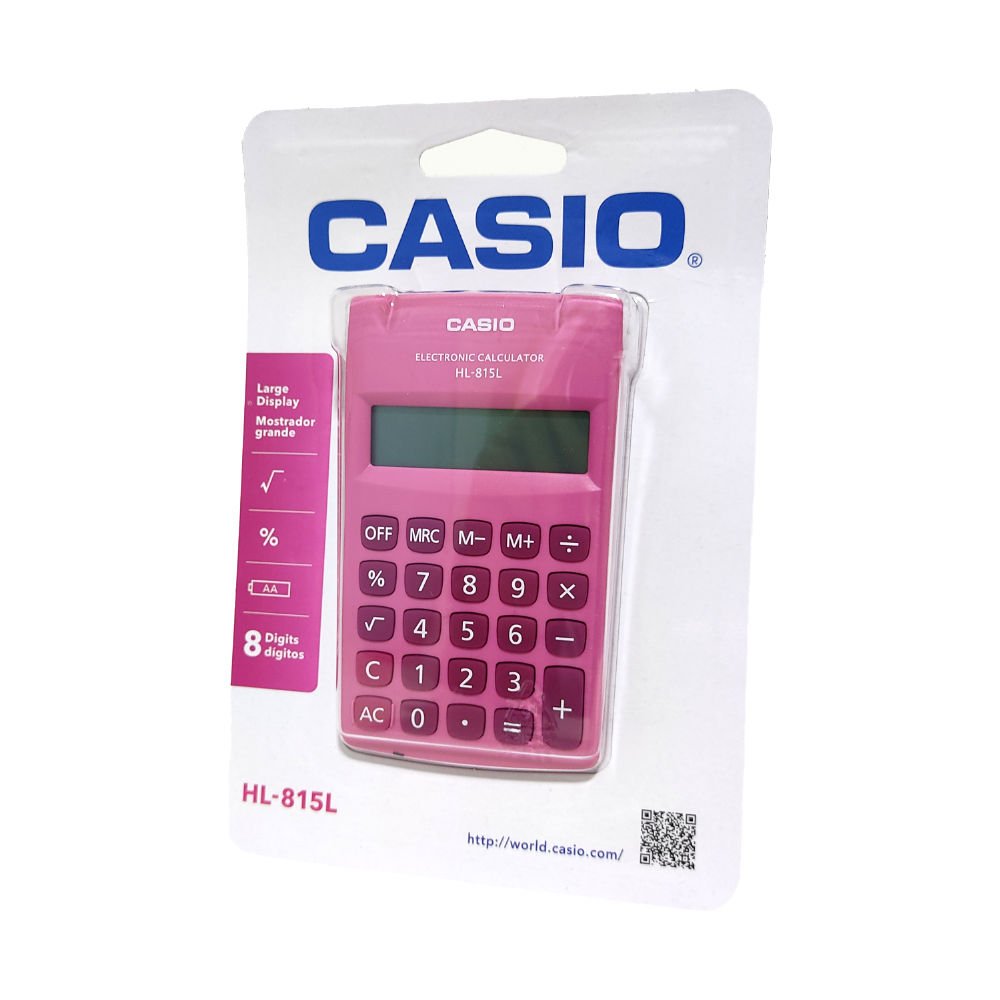 Calculadora 8 digitos casio hl-815l blue portatil