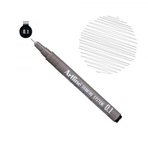 Rapidografo artline 0,1 micropunta negro punta rotulador