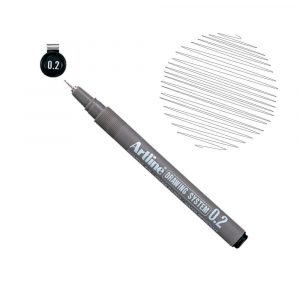 Rapidografo artline 0,2 micropunta negro punta rotulador