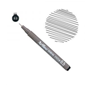 Rapidografo artline 0,5 micropunta negro punta rotulador