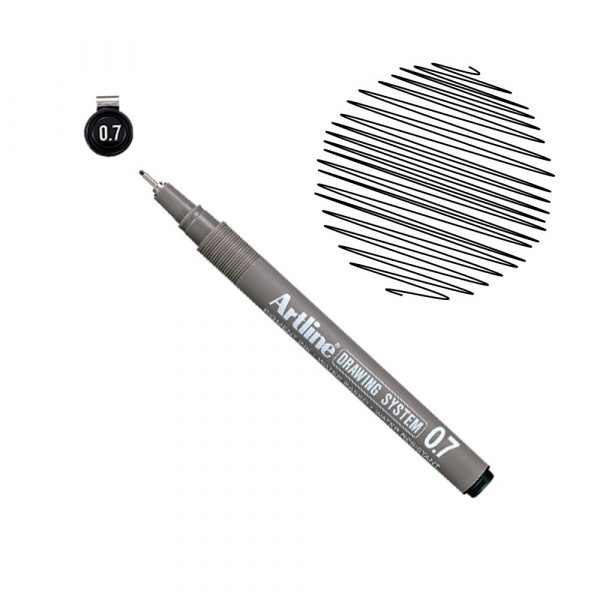 Rapidografo artline 0,7 micropunta negro punta rotulador