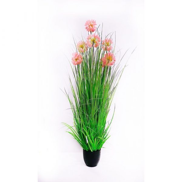 Planta artificial flores rosadas ar-6