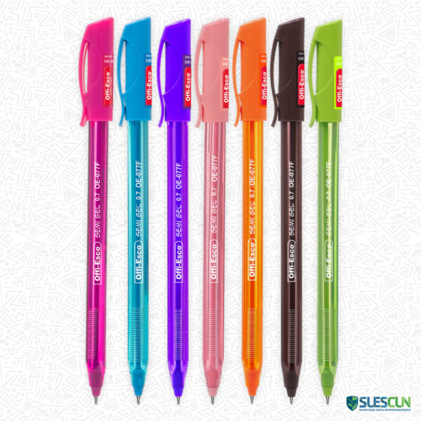 Bolígrafo Semi Gel Surtido Offi Esco OE-077F