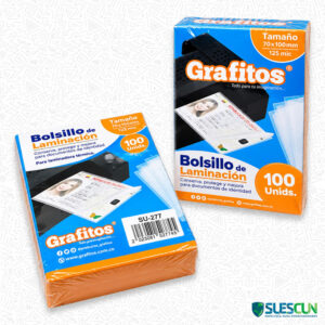 Bolsillo de Laminación Cédula Grafitos