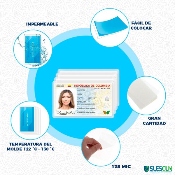 Bolsillo De Laminación Para Cedula Grafitos