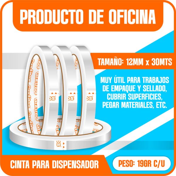 Cinta Dispensadora Grafitos Paq x24