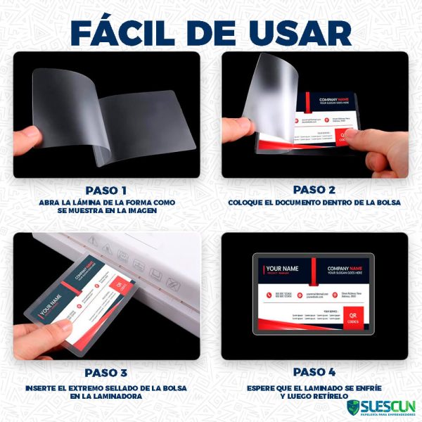 Bolsillo De Laminación Para Cédula Grafitos - Imagen 3