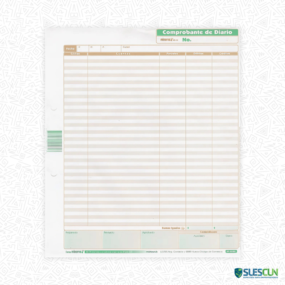 Comprobante de Diario Minerva 40-14