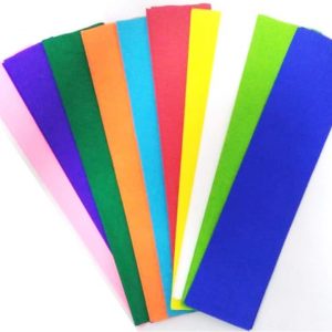 Papel crepe surtido paquete x10 unidades