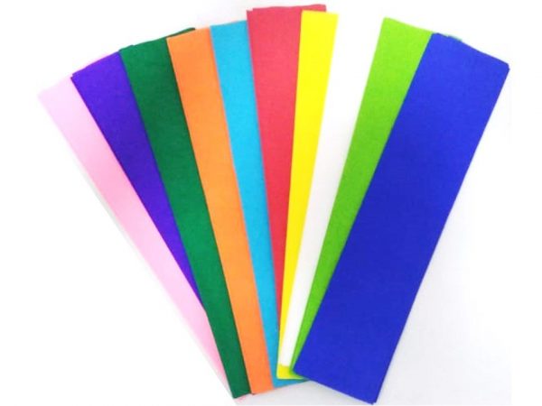 Papel crepe surtido paquete x10 unidades