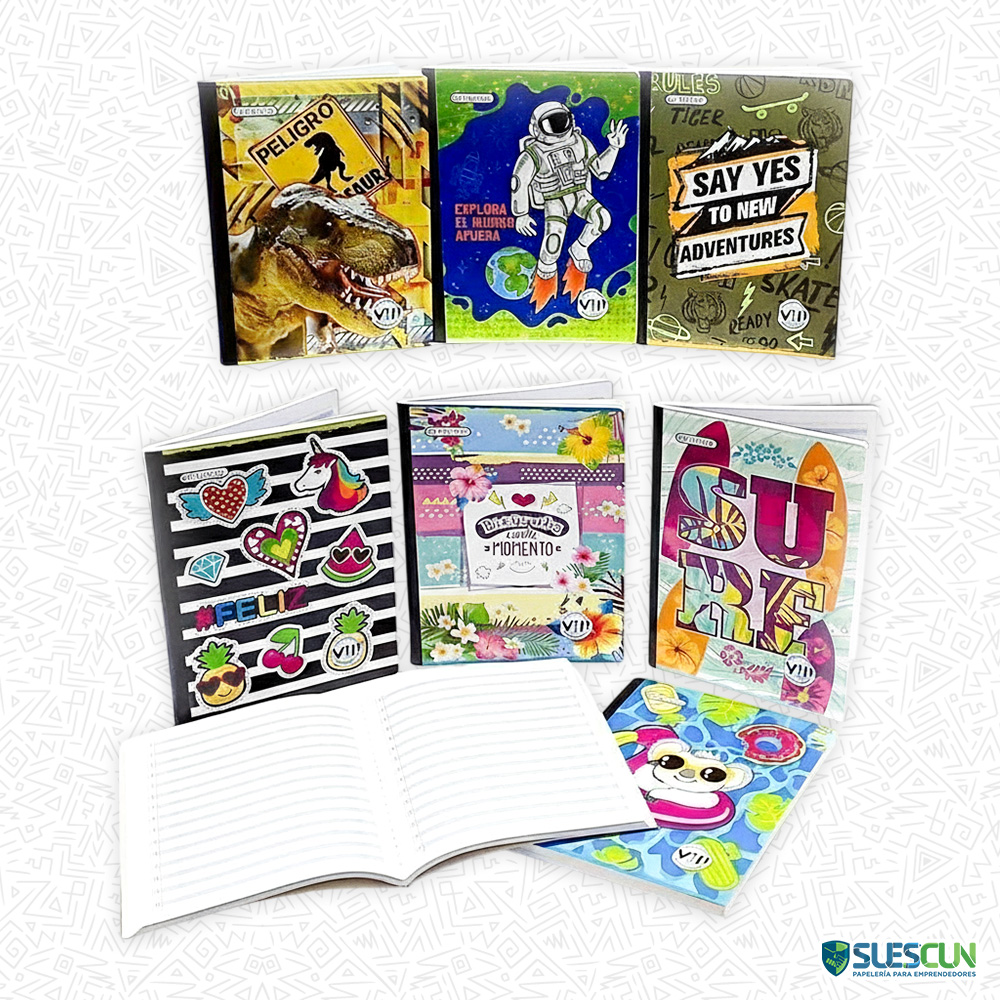 Cuaderno Cosido Rayado 50 Hojas VIP