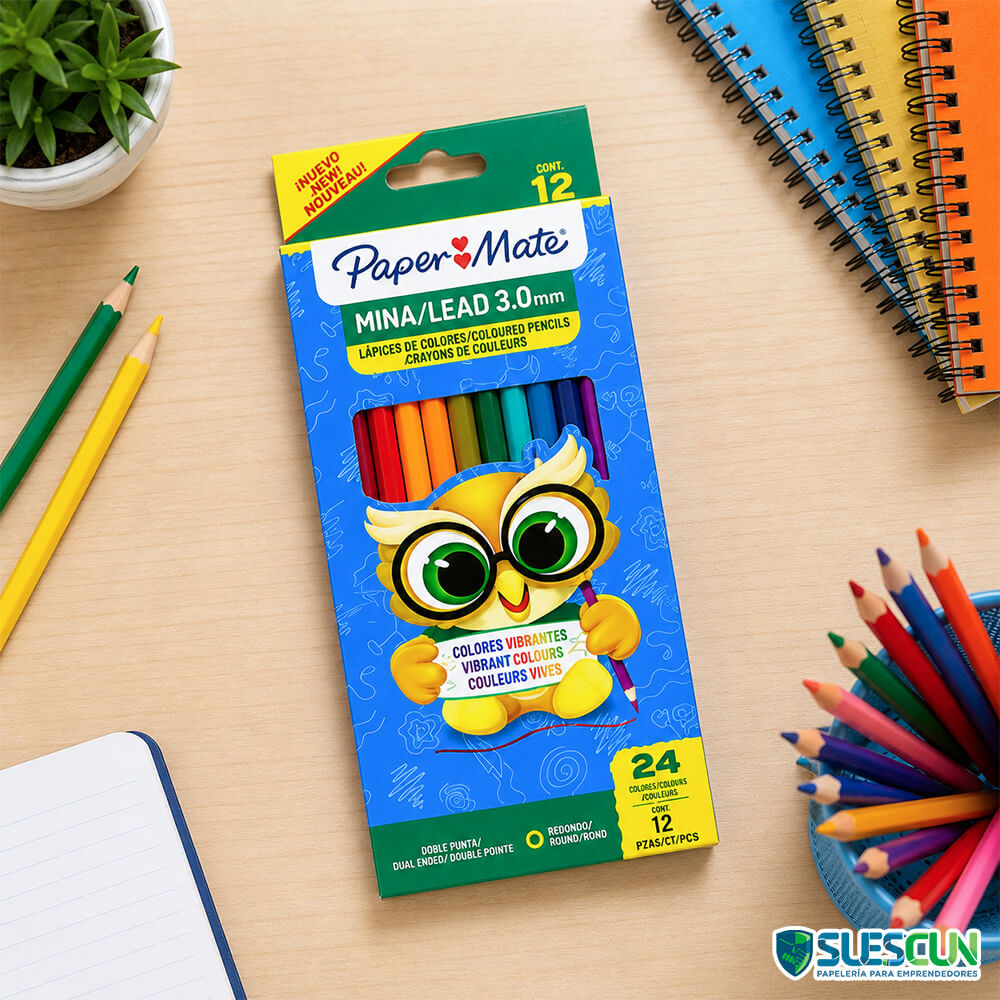 Colores Económicos 12-24 Paper Mate