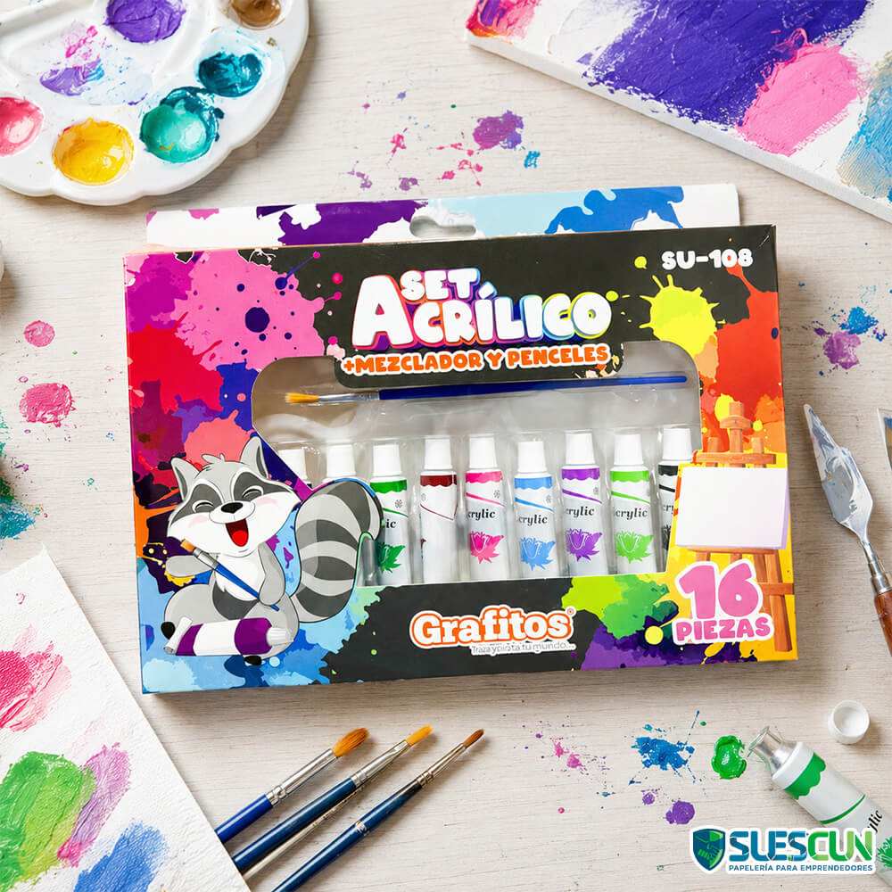 Set de Arte Acrílico Grafitos SU-108