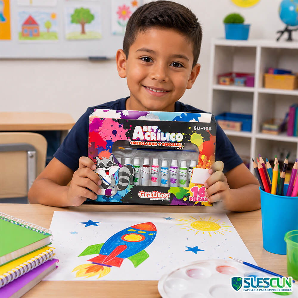 Set de Arte Acrílico Grafitos SU-108