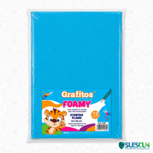 Foamy Cuatro Cartas Azul Medio