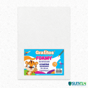 Foamy Cuatro Cartas Escarchado Blanco