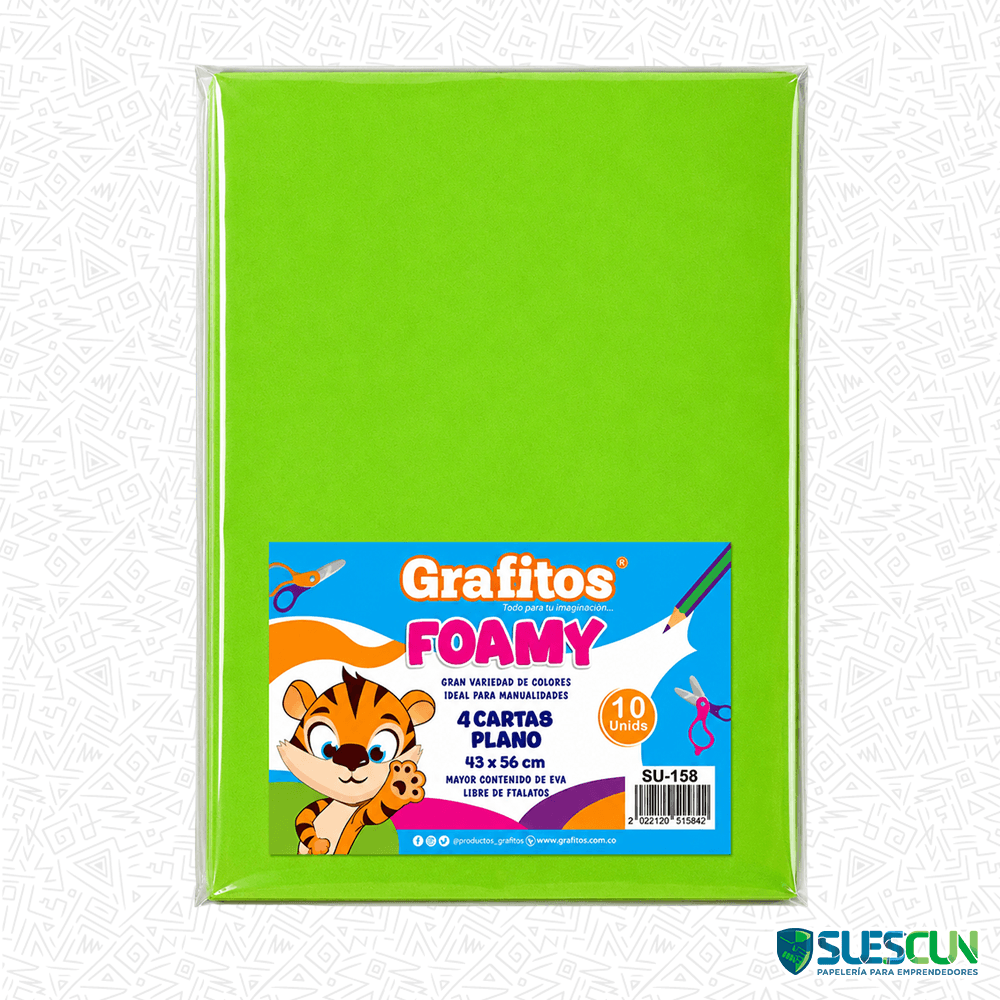 Foamy Cuatro Cartas Verde Biche