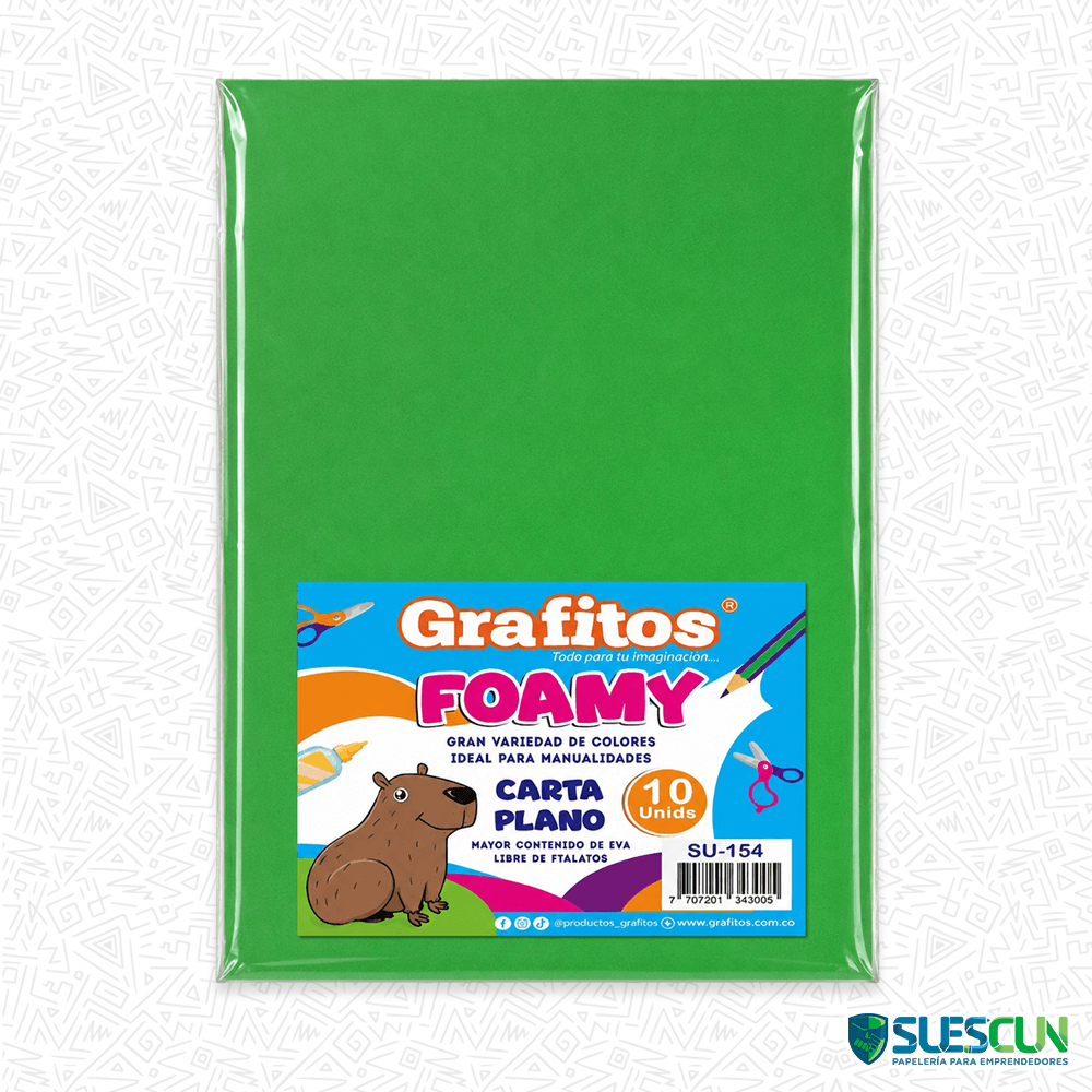 Foamy Cuatro Cartas Verde Pasto