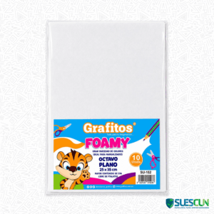 Foamy Grafitos 1/8 Liso Blanco