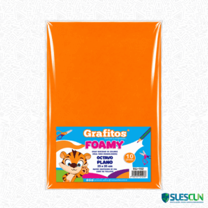 Foamy Grafitos 1/8 Liso Naranja