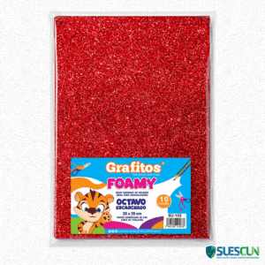 Foamy 1/8 Escarchado Rojo