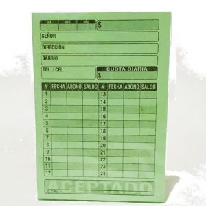 Tarjeta de cobro peque?o