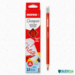 Lápiz Rojo De Chequeo Triangular Kores
