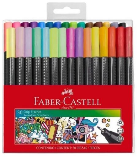 Micropuntas x 30 rotuladores colores pastel faber castell - Imagen 3