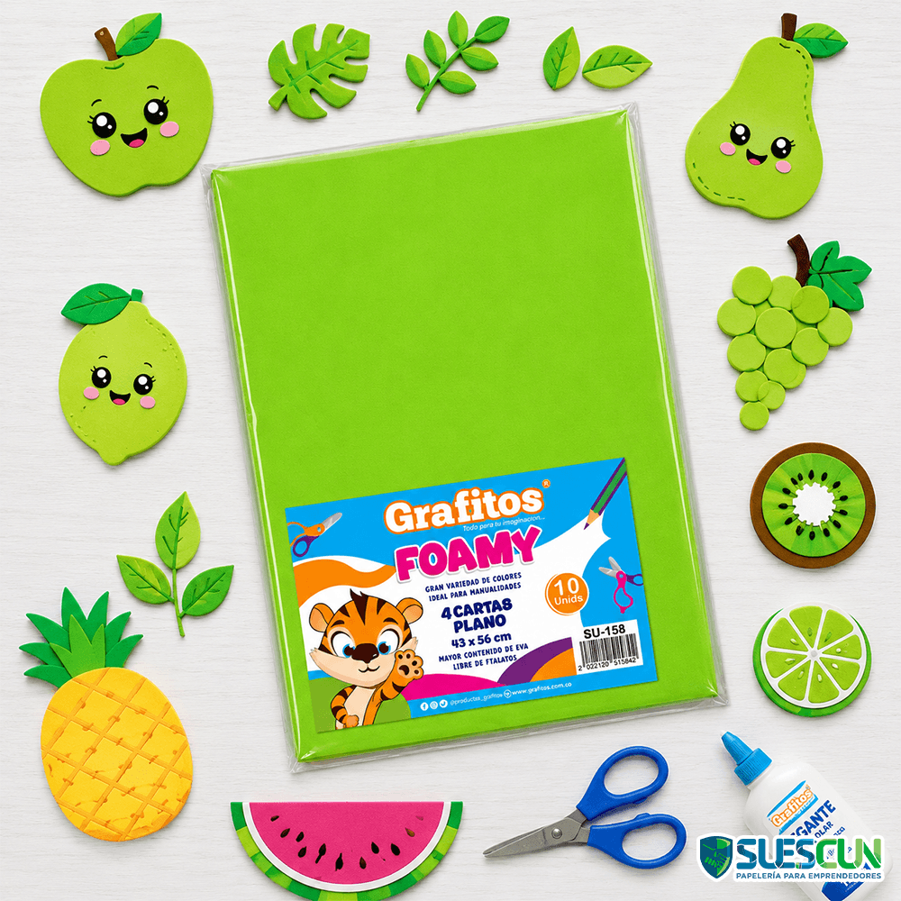 Foamy Cuatro Cartas Verde Biche