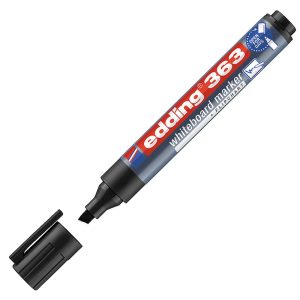 Marcador Borrable negro Recargable 363 Edding