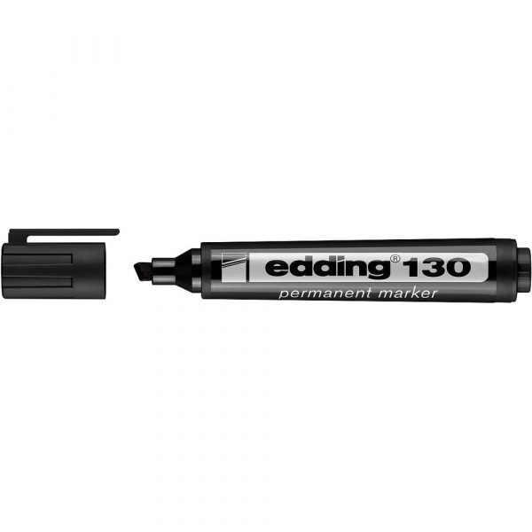 Marcador Edding permanente negro 130