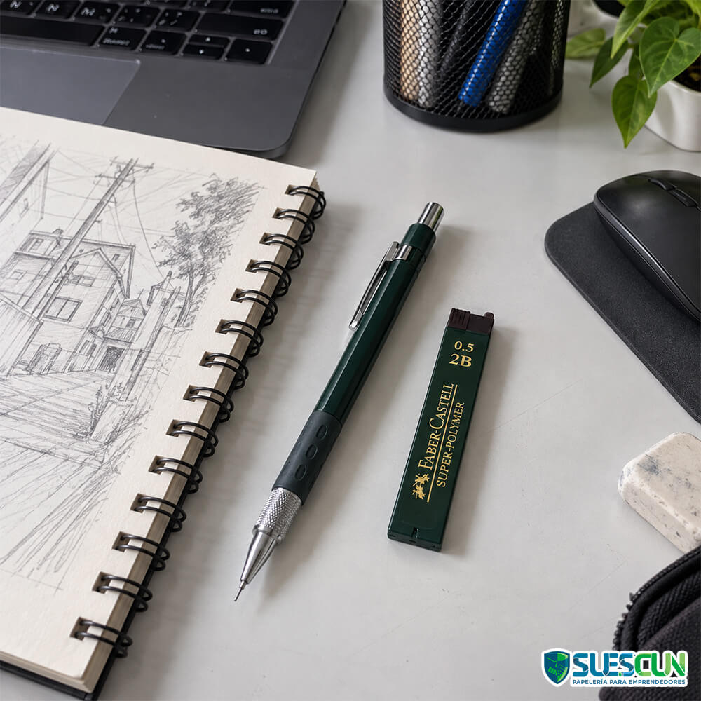 Mina Faber Castell 0.5mm 2B - Imagen 4